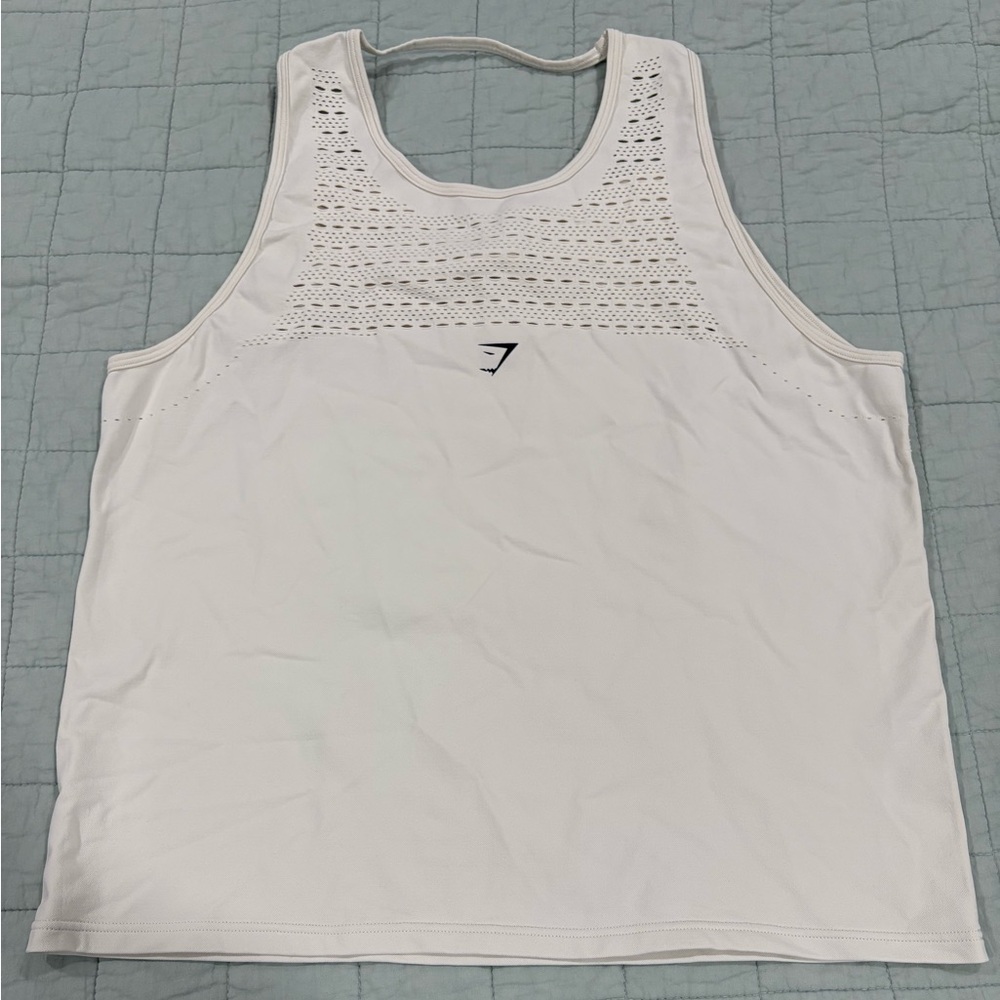 Gymshark Energy Seamless Tank Ivory Size Large